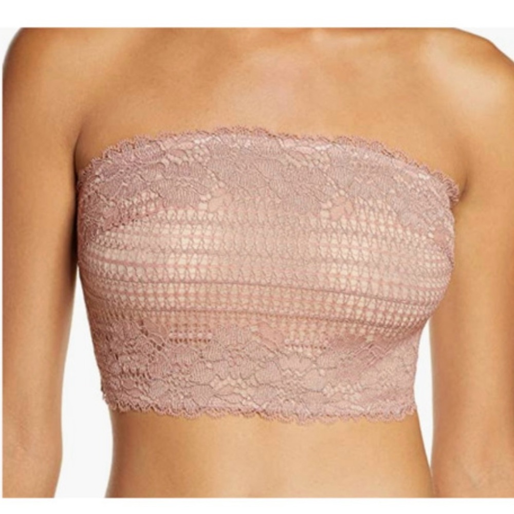 NWOT Free People Camila Lace Bandeau in Vintage Rose